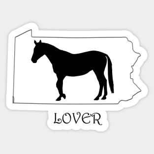 Pennsylvania Horse Lover Gifts Sticker